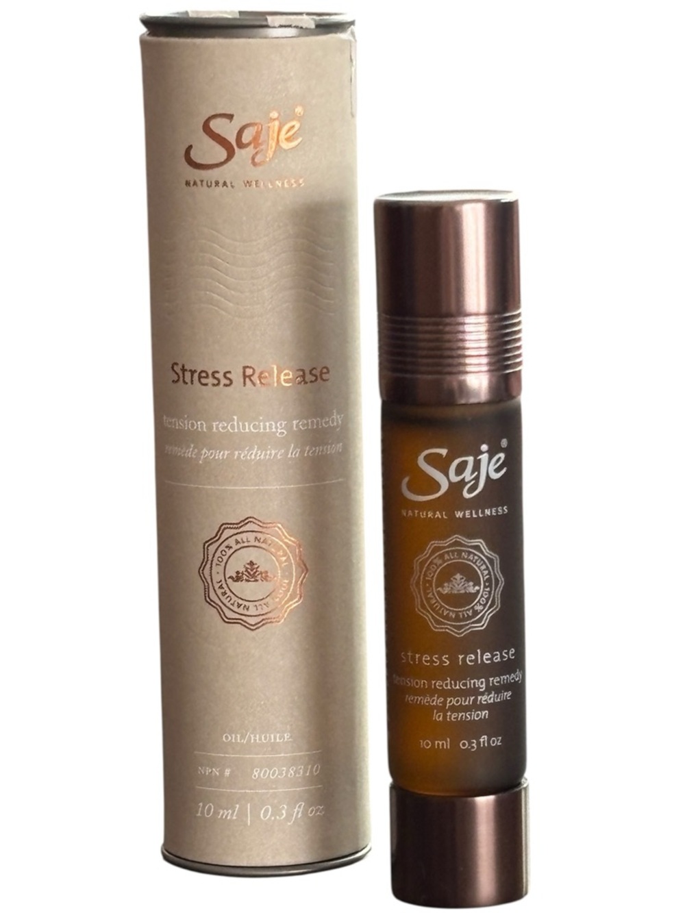 Saje Natural Wellness Stress Release Tension Reducing Remedy Roll-On Exp. 09/26